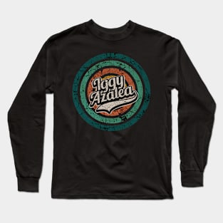 Iggy Azalea // Retro Circle Crack Vintage Long Sleeve T-Shirt